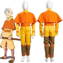 NewCosplay New Arrivals Avatar: The Last Airbender Avatar Aang Kids Children Halloween Cosplay Costume