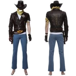 NewCosplay Overwatch Jesse Mccree Mens Costume Halloween 2021 Cosplay Costume New Arrivals