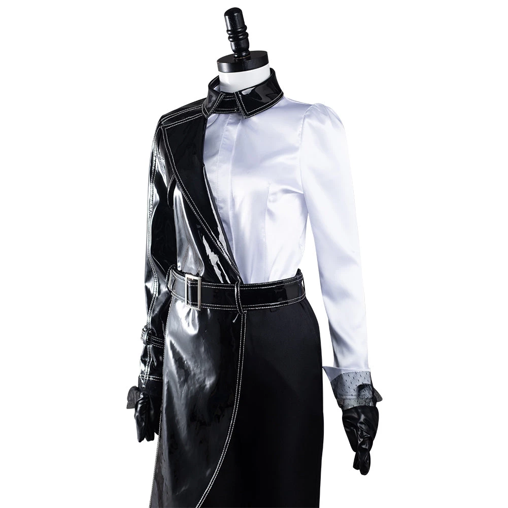 NewCosplay Cruella Black White Shirt Coat Pants Outfits Halloween Carnival Suit Cosplay Costume 9 NewCosplay Cruella Black White Shirt Coat Pants Outfits Halloween Carnival Suit Cosplay Costume