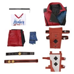 NewCosplay Suicide Squad: Kill The Justice League-Harleen Quinzel T-shirt Pants Outfits Halloween Carnival Suit Cosplay Costume