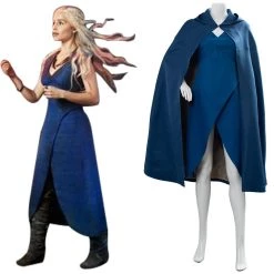 NewCosplay Game Of Thrones Daenerys Targaryen Cosplay Dress Cape Costume New Arrivals