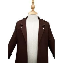 NewCosplay Attack On Titan Eren Jaeger Levi·Ackerman Kids Children Coat Halloween Carnival Suit Cosplay Costume