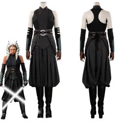 NewCosplay New Arrivals The Mandalorian Ahsoka Tano Black Outfits Halloween Carnival Suit Cosplay Costume