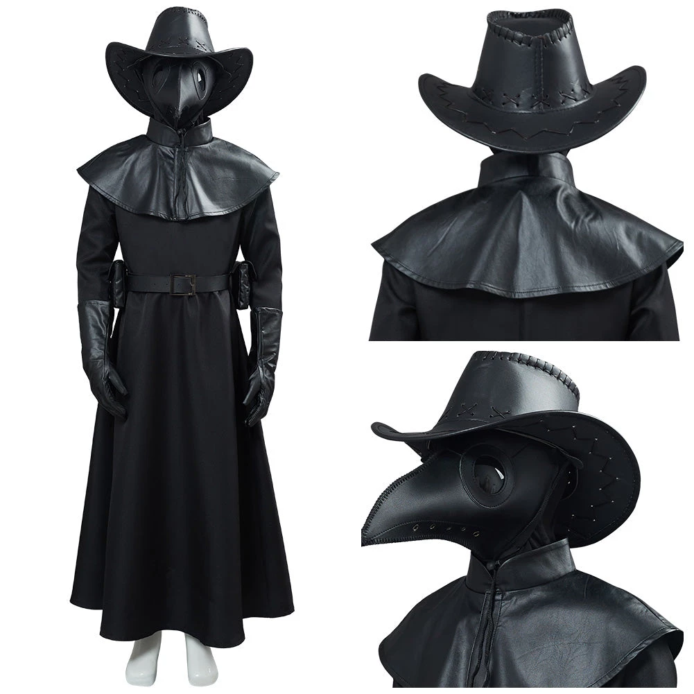 NewCosplay New Arrivals Plague Doctor Halloween Carnival Suit Outfit For Kids Children Cosplay Costume 12 NewCosplay New Arrivals Plague Doctor Halloween Carnival Suit Outfit For Kids Children Cosplay Costume