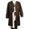 NewCosplay Pirates Of The Caribbean Jack Sparrow Costume Set Cosplay Costume