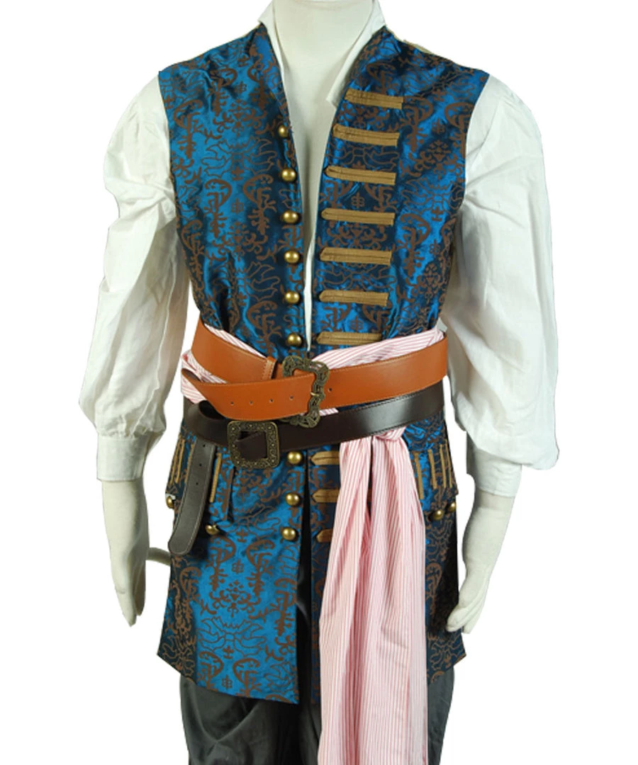 NewCosplay New Arrivals Pirates Of The Caribbean: On Stranger Tides Jack Sparrow Vest Cosplay Costume 3 NewCosplay New Arrivals Pirates Of The Caribbean: On Stranger Tides Jack Sparrow Vest Cosplay Costume