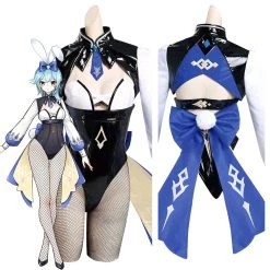 NewCosplay Genshin Impact Eula Bunny Girl Original Design Cosplay Costume - Cossky® New Arrivals