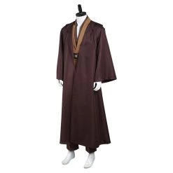 NewCosplay Adult Outfit For Jedi Costume Tunic Hooded Robe Anakin Skywalker Uniform Brown Version