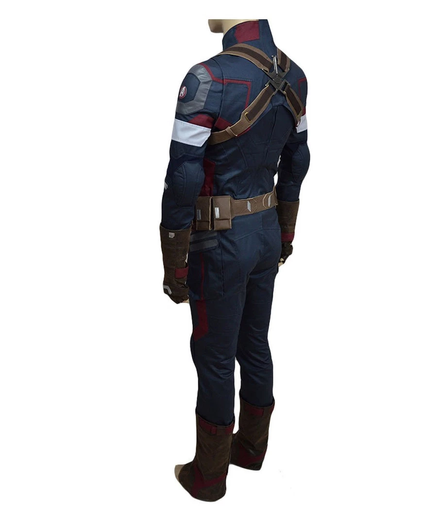NewCosplay Avengers: Age Of Ultron Captain America Steve Rogers Uniform Outfit Cosplay Costume New Arrivals 12 NewCosplay Avengers: Age Of Ultron Captain America Steve Rogers Uniform Outfit Cosplay Costume New Arrivals