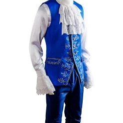 New Cosplaysky Beauty And The Beast Prince Adam Suit Cosplay Costume Adults Halloween Outfit