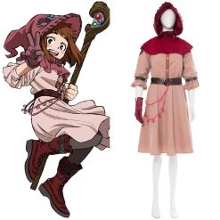New Cosplaysky New Arrivals Boku No Hero Academia OCHACO URARAKA ED Witch Cosplay Costume