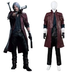 New Cosplaysky Devil May Cry V DMC5 Dante Aged Outfit Leather Cosplay Costume New Arrivals
