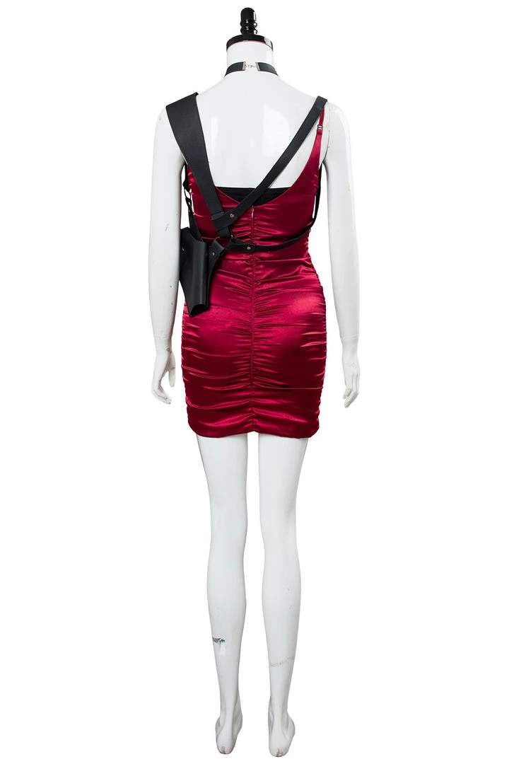 CosplaySky Resident Evil 2 Remake Re Ada Wong/Wang Trenchcoat Red Dress Cosplay Costume 14 CosplaySky Resident Evil 2 Remake Re Ada Wong/Wang Trenchcoat Red Dress Cosplay Costume