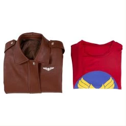CosplaySky New Arrivals Captain Marvel Carol Danvers U.S.Air Force T Shirt Bomber Jacket Casual Suit