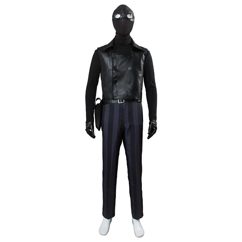 CosplaySky Spider-Man: Into The Spider-Verse Spider-Man Noir Cosplay Costume 3 CosplaySky Spider-Man: Into The Spider-Verse Spider-Man Noir Cosplay Costume