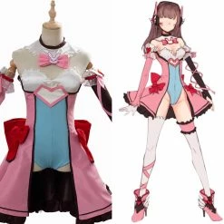 NewCosplay New Arrivals Overwatch Dva Mahou Shoujo Dress Halloween Carnival Suit Cosplay Costume