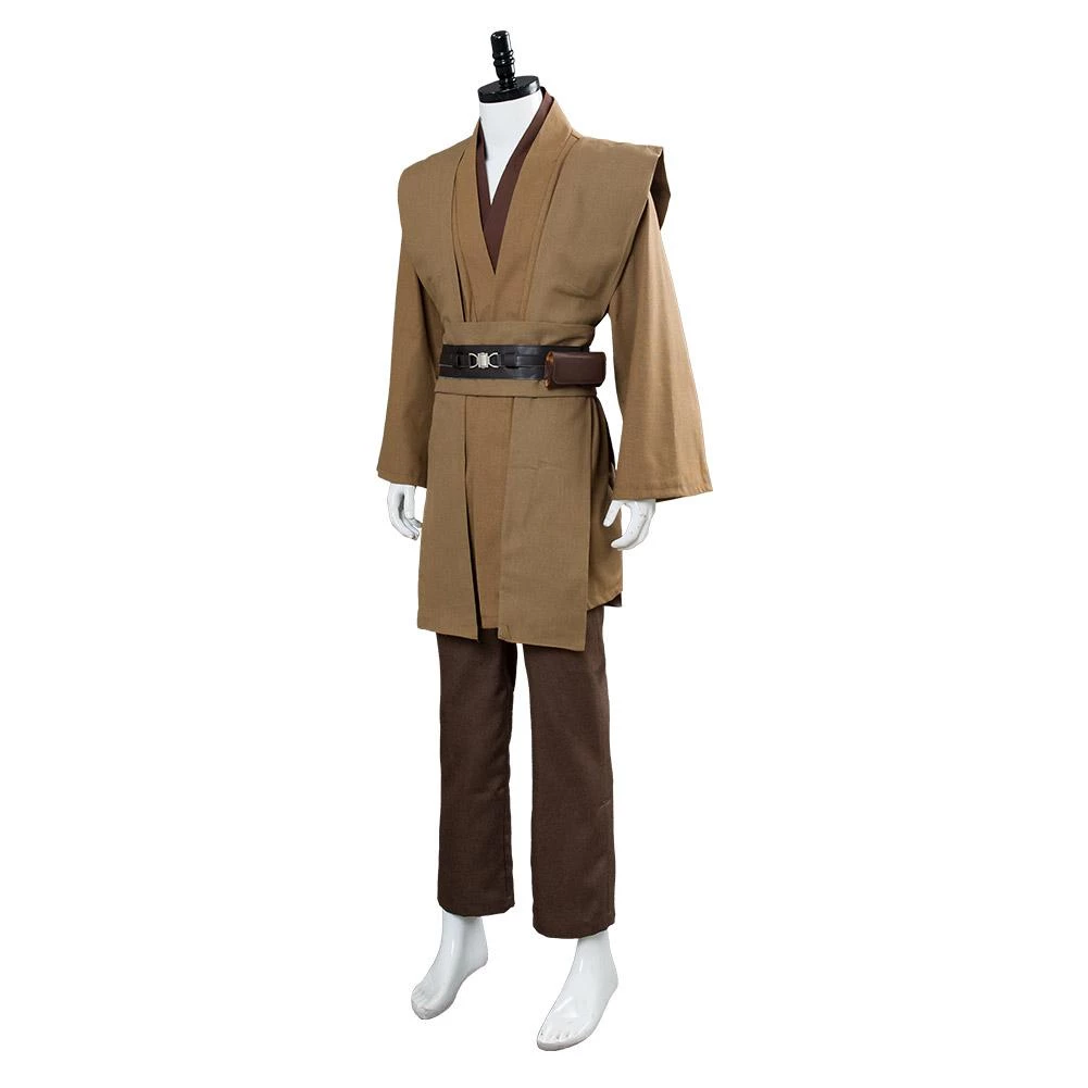 CosplaySky Star Wars Obi Wan Kenobi Jedi Cosplay Costume Brown Version No Cloak 6 CosplaySky Star Wars Obi Wan Kenobi Jedi Cosplay Costume Brown Version No Cloak