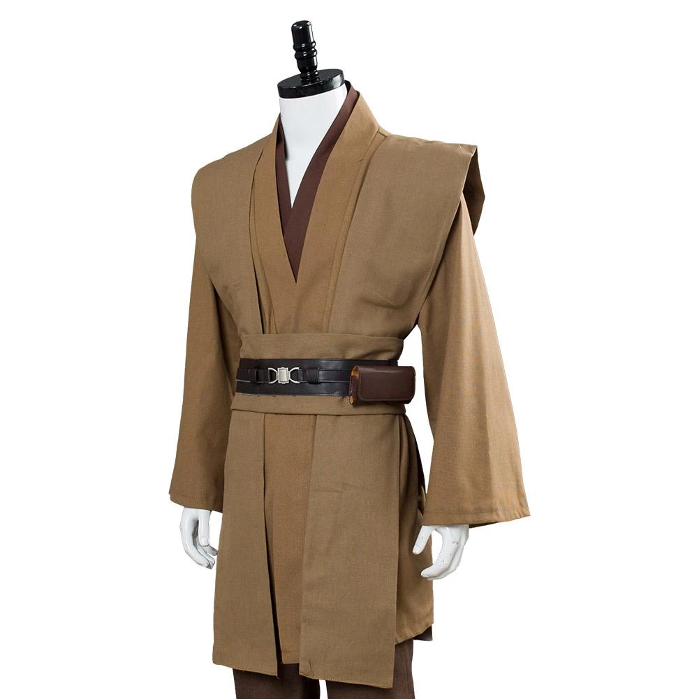 CosplaySky Star Wars Obi Wan Kenobi Jedi Cosplay Costume Brown Version No Cloak 10 CosplaySky Star Wars Obi Wan Kenobi Jedi Cosplay Costume Brown Version No Cloak