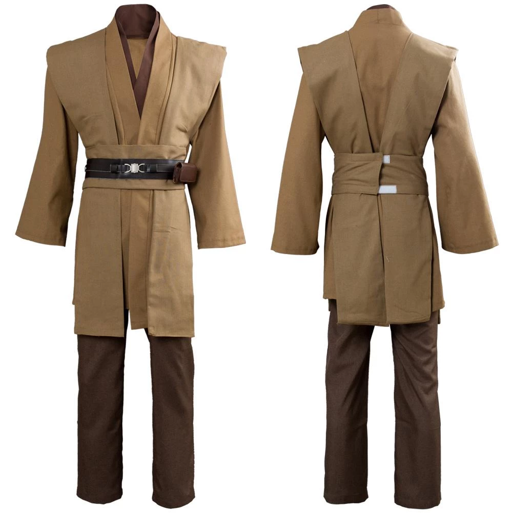 CosplaySky Star Wars Obi Wan Kenobi Jedi Cosplay Costume Brown Version No Cloak 3 CosplaySky Star Wars Obi Wan Kenobi Jedi Cosplay Costume Brown Version No Cloak