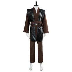 CosplaySky Star Wars Mens Jedi Anakin Skywalker Cosplay Costume Knight Tunic Uniform Brown Vision
