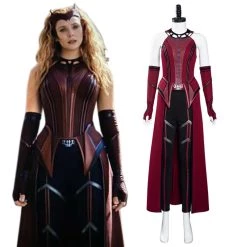 NewCosplay Wandavision Scarlet Witch Cosplay Costume Mask Outfits Halloween Carnival Suit New Arrivals