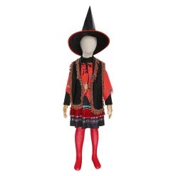 NewCosplay New Arrivals Hocus Pocus-Dani Dennison Kids Children Girls Skirt Hat Outfits Halloween Carnival Suit Cosplay Costume
