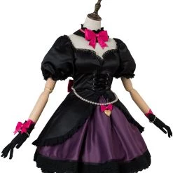 New Cosplaysky Overwatch DVA Hana Song Black Cat Officer Dress Outfit Cosplay Costume New Arrivals
