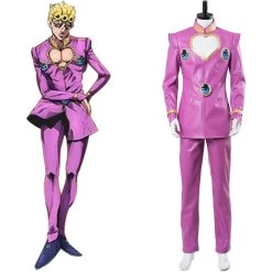 Cossky JoJo's Bizarre Adventure: Golden Wind Giorno Giovanna Cosplay Costume New Arrivals