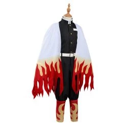 NewCosplay Demon Slayer: Kimetsu No Yaiba Rengoku Kyoujurou Cosplay Costume For Kids Children