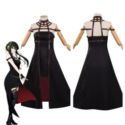 NewCosplay SPY×FAMILY Yor Forger Cosplay Costume Dress Headband Earring Outfits Halloween Carnival Suit