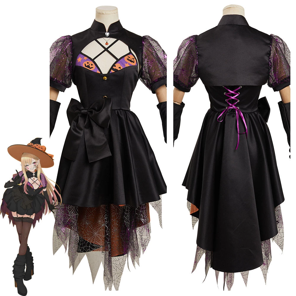 NewCosplay New Arrivals My Dress-Up Darling Kitagawa Marin Halloween Dress Witch Hat Accessories Cosplay Costume Suit 3 NewCosplay New Arrivals My Dress-Up Darling Kitagawa Marin Halloween Dress Witch Hat Accessories Cosplay Costume Suit
