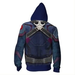 CosplaySky Avengers 4：End Game Quantum Realm Captain America Hoodie