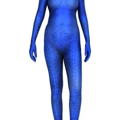 New Cosplaysky Marvel X-men Mystique Raven Darkholme Blue Jumpsuit Cosplay Costume New Arrivals