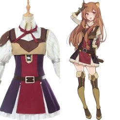 CosplaySky New Arrivals The Rising Of The Shield Hero Raphtalia Cosplay Costume Adult