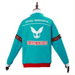 New Cosplaysky Teen Hoodie My Hero Academia Boku No Hero Izuku Midoriya Deku Zip Up Sweatshirt Unisex