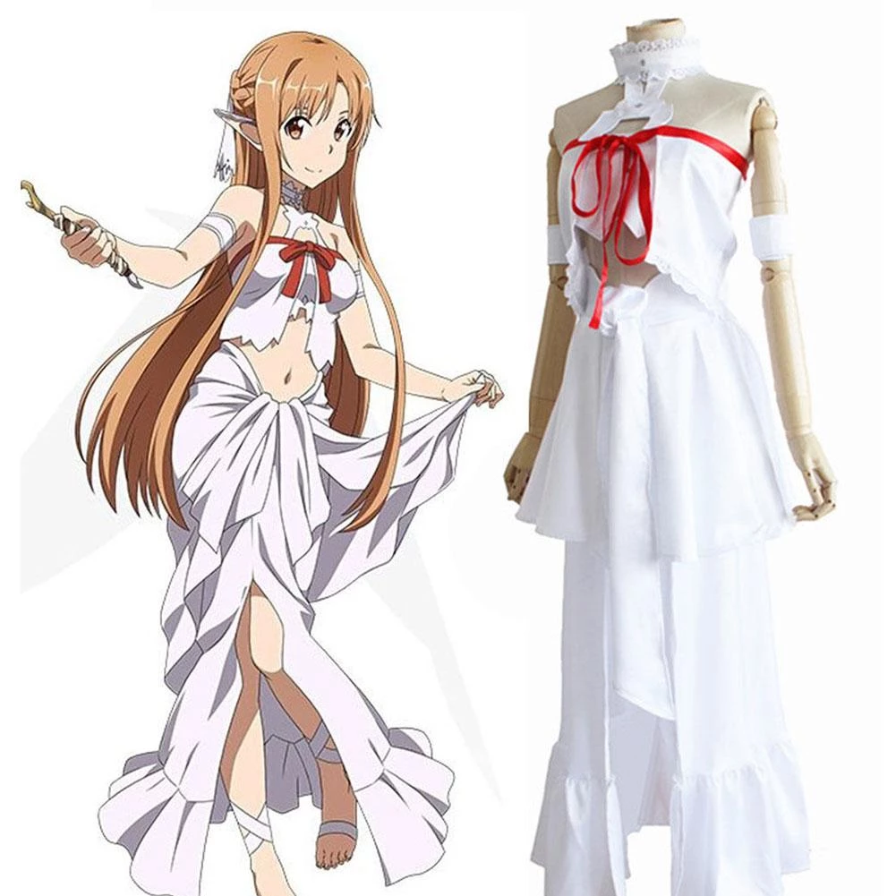 CosplaySky Sword Art Online Asuna Yuuki Asuna Dress Cosplay Costume New Arrivals 3 CosplaySky Sword Art Online Asuna Yuuki Asuna Dress Cosplay Costume New Arrivals