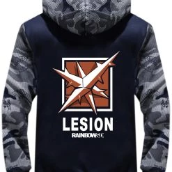 New Cosplaysky Tom Clancy's Rainbow Six Siege Lesion ELAS Hoodie Thich Windter Jacket Camouflage New Arrivals
