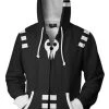 New Cosplaysky Soul Eater Merchandies Hoodie 3D Zip Up Sweatshirt Unisex