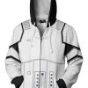 New Cosplaysky Star Wars Hoodie First Order Stoomtrooper Pullover Sweatshirt White