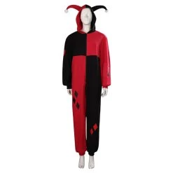 NewCosplay Harley Quinn/Harleen Quinzel Cosplay Costume Adult Jumpsuit Sleepwear Pajams