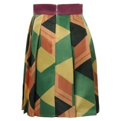 Fandomsky Demon Slayer Tomioka Giyuu Cosplay Costume Pleated Skirt Halloween Carnival Suit