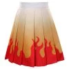 Fandombuy Demon Slayer Rengoku Kyoujurou Cosplay Costume Pleated Skirt Halloween Carnival Suit