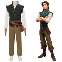 Fandombuy Kids Children Tangled Flynn Rider Cosplay Costume Outfits Halloween Carnival Suit