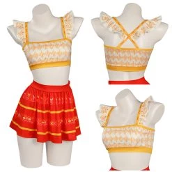 NewCosplay New Arrivals Encanto Dolores Madrigal Original Designer Cosplay Costume Two-pieces Skirt Swimsuit-cossky®