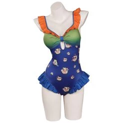 NewCosplay Anime Demon Slayer Hashibira Inosuke Sexy One-Piece Swimsuit Original Designers Cosplay Custome- New Arrivals