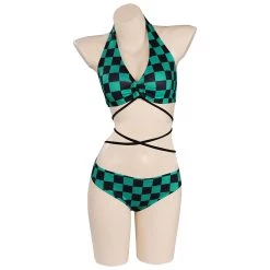 NewCosplay Demon Slayer - Kamado Tanjiro Sexy Swimsuit Cosplay Costume New Arrivals