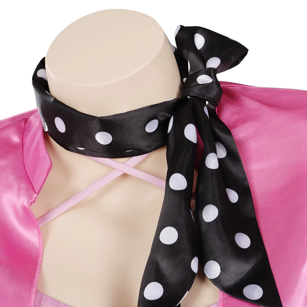 Viele Kostüme New Arrivals Retro Pink Ladies Grease Swimsuit Cosplay Costume Jumpsuit Swimwear Halloween Carnival Suit 11 Viele Kostüme New Arrivals Retro Pink Ladies Grease Swimsuit Cosplay Costume Jumpsuit Swimwear Halloween Carnival Suit