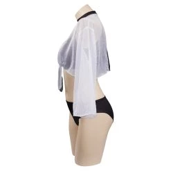 Viele Kostüme New Arrivals Danganronpa Bikini Swimsuit Cosplay Costume Sexy Swimwear Cloak Outfits