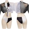 Viele Kostüme New Arrivals Danganronpa Bikini Swimsuit Cosplay Costume Sexy Swimwear Cloak Outfits