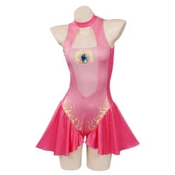 INSWEAR Princess Peach Swimsuit Cosplay Costume Jumpsuit Swimwear Outfits New Arrivals